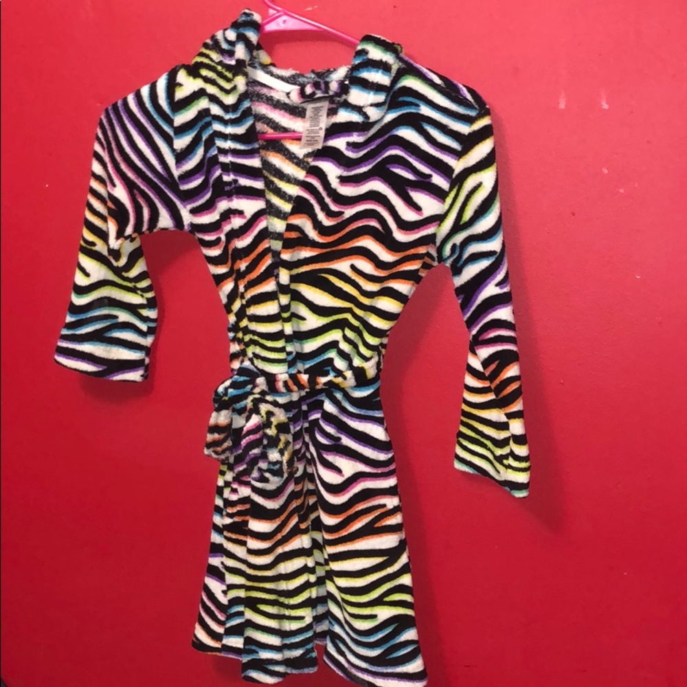 Joe Boxer Zebra Girls Robe Size XS